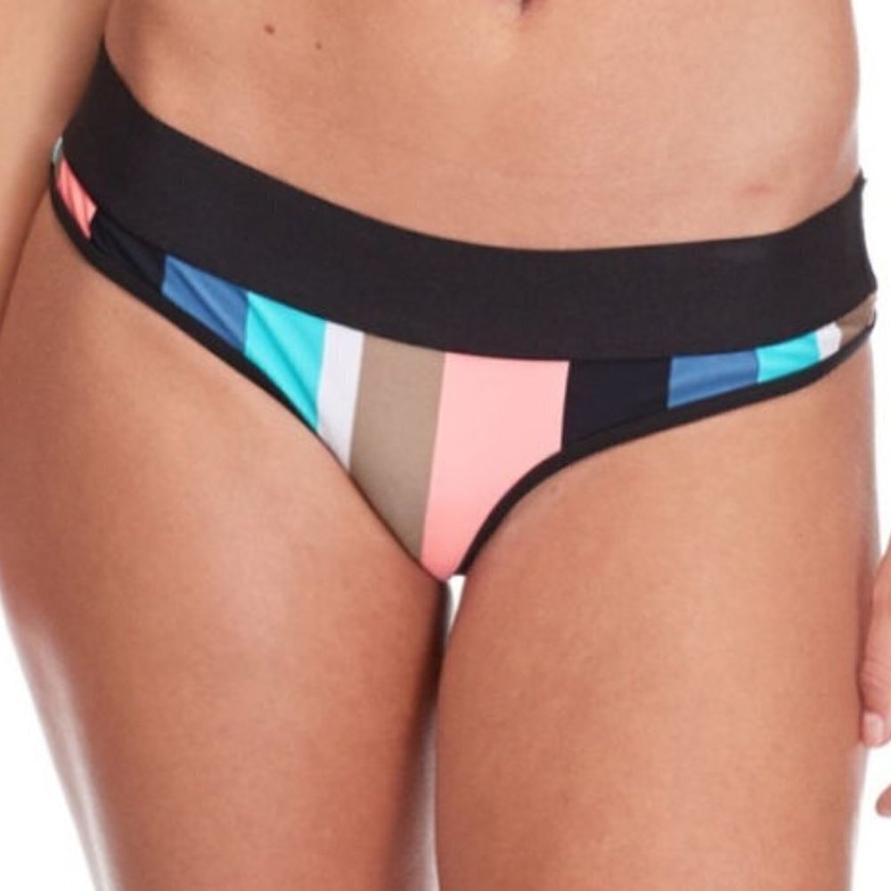 Body glove Lola Striped Bikini Bottom Size: S NWT - Picture 1 of 4